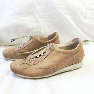 LIKE NEW PAUL GREEN HANDMADE TAN LEATHER SHOES